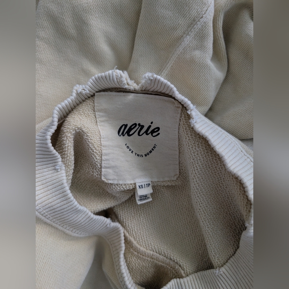 Aerie Light Yellow Oversized Women's Sweater, Size XS - Picture 4 of 4